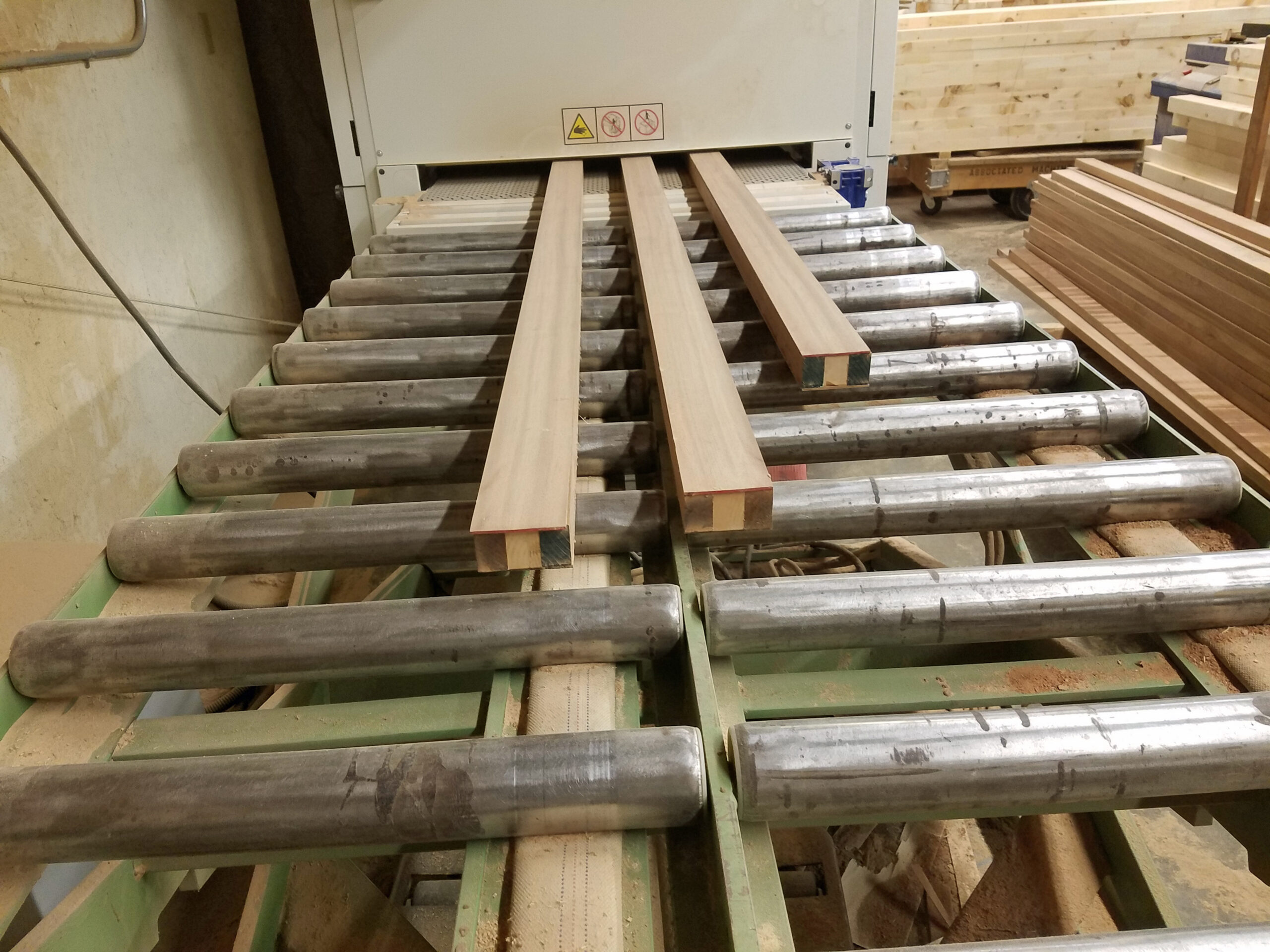 stave core stiles sander