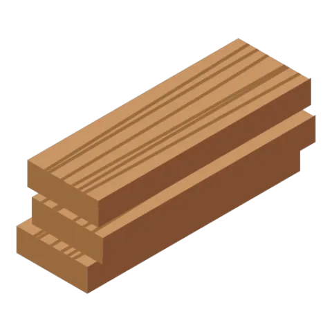 white oak stave core door stile